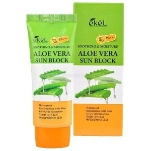 [Ekel] Крем солнцезащитный Soothing & Moisture Aloe Vera Sun Block SPF50/PA+++, 70мл