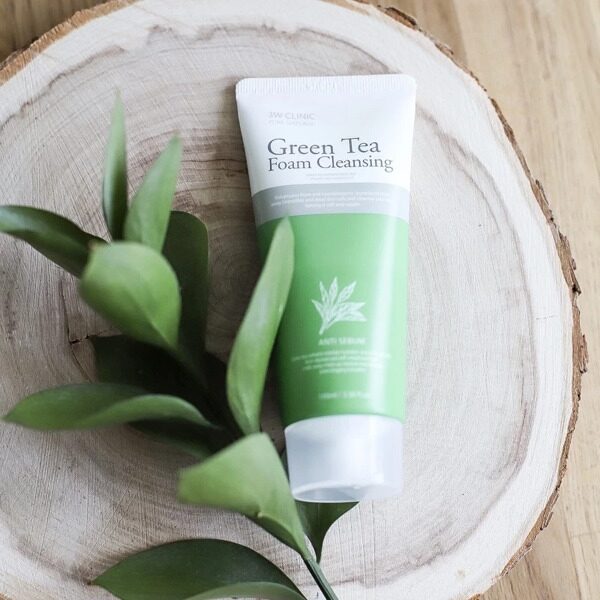 [3W CLINIC] Пенка для умывания ЗЕЛЕНЫЙ ЧАЙ Green Tea Foam Cleansing, 100 мл