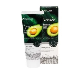 [3W CLINIC] Пенка очищающая "Avocado Cleansing Foam", 100мл.